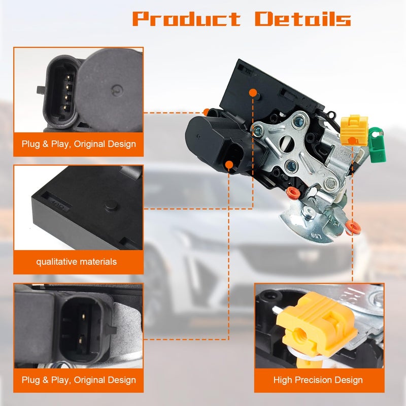 WayJun 15110641 Door Lock Actuator Front Left Driver Compatible with 1999-2007 Silverado, 1999-2007 Sierra - Image 3